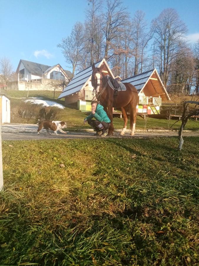 Apartma Pr' Vok Lesce  Exteriör bild